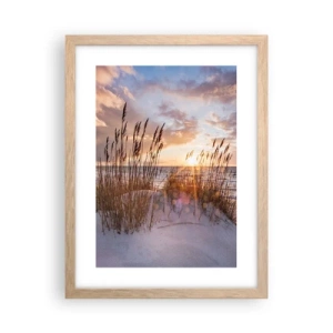 Poster in light oak frame - Farewell to the Sun and Wind - 30x40 cm