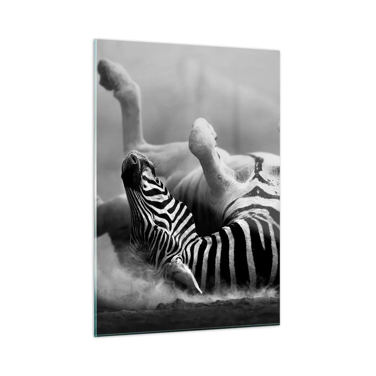 Glass picture - Rolling out Laughing - 50x70 cm