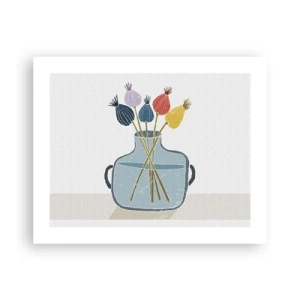 Poster - As Quiet as Poppies - 50x40 cm