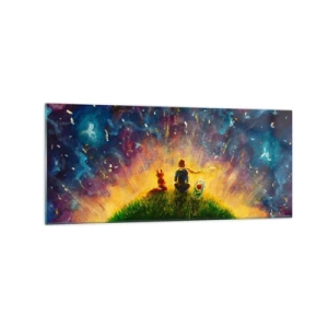 Glass picture - Love and Friendship - Whole World - 120x50 cm