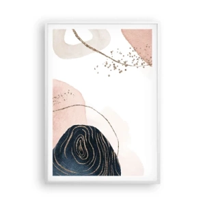 Poster in white frmae - Everything Flows - 70x100 cm