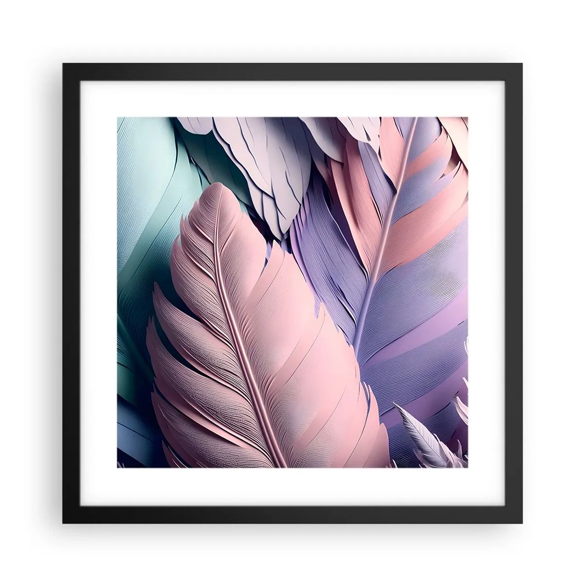 Poster in black frame - Birdie Chic - 40x40 cm
