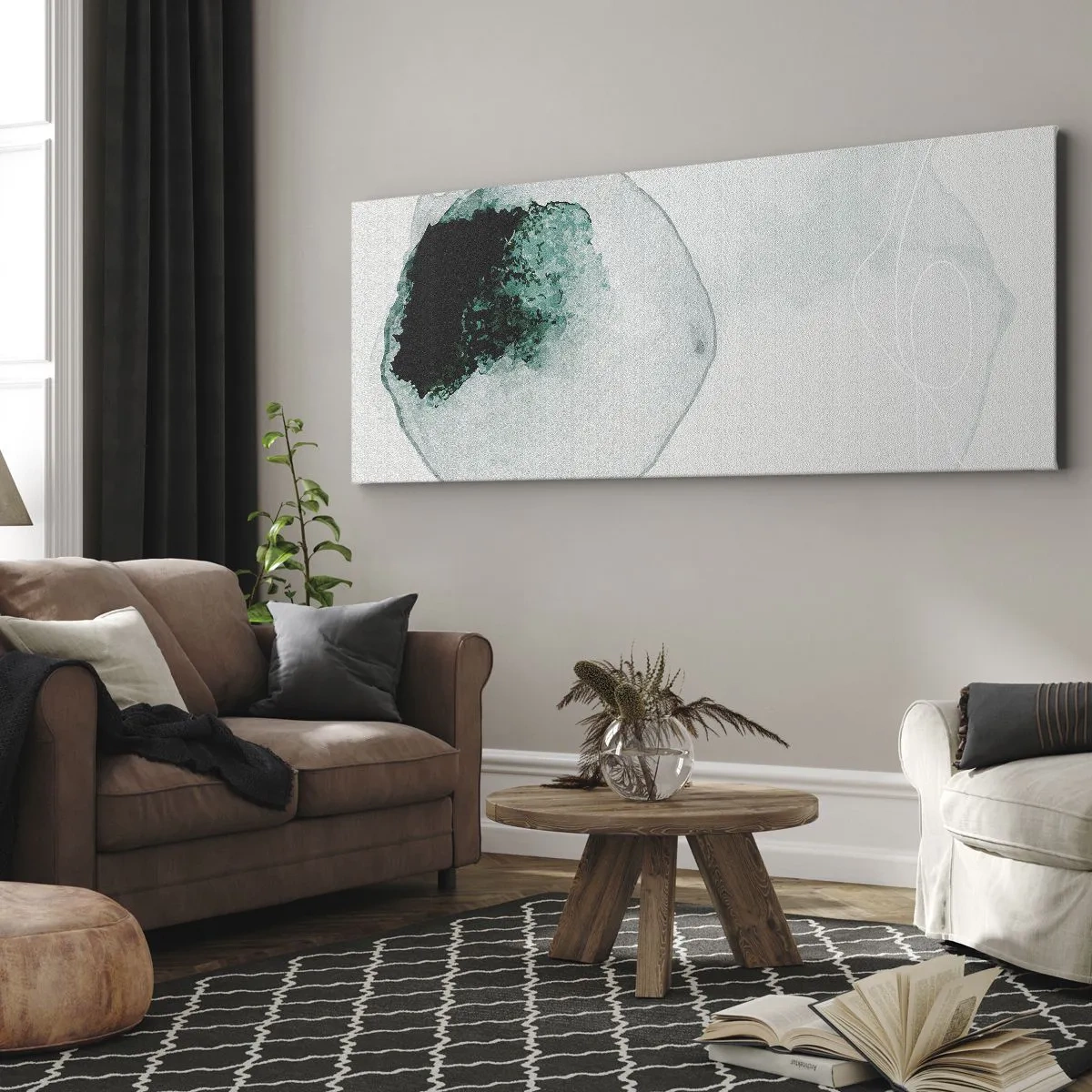 Canvas picture - In a Waterdrop - 140x50 cm
