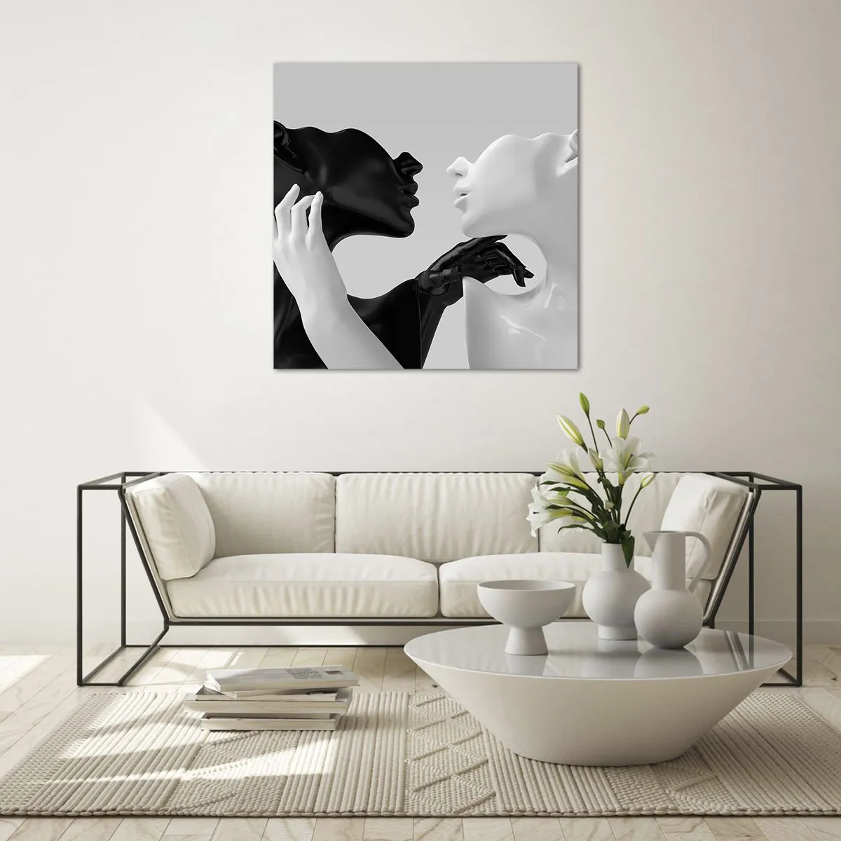 Glass picture - Attraction - Desire - 30x30 cm