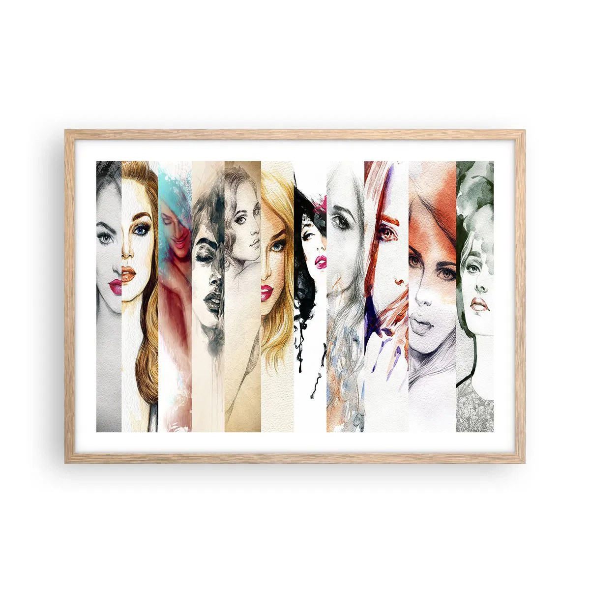Poster in light oak frame - And It Is Always You - 70x50 cm