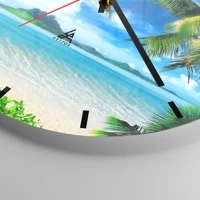 Clock face with lines