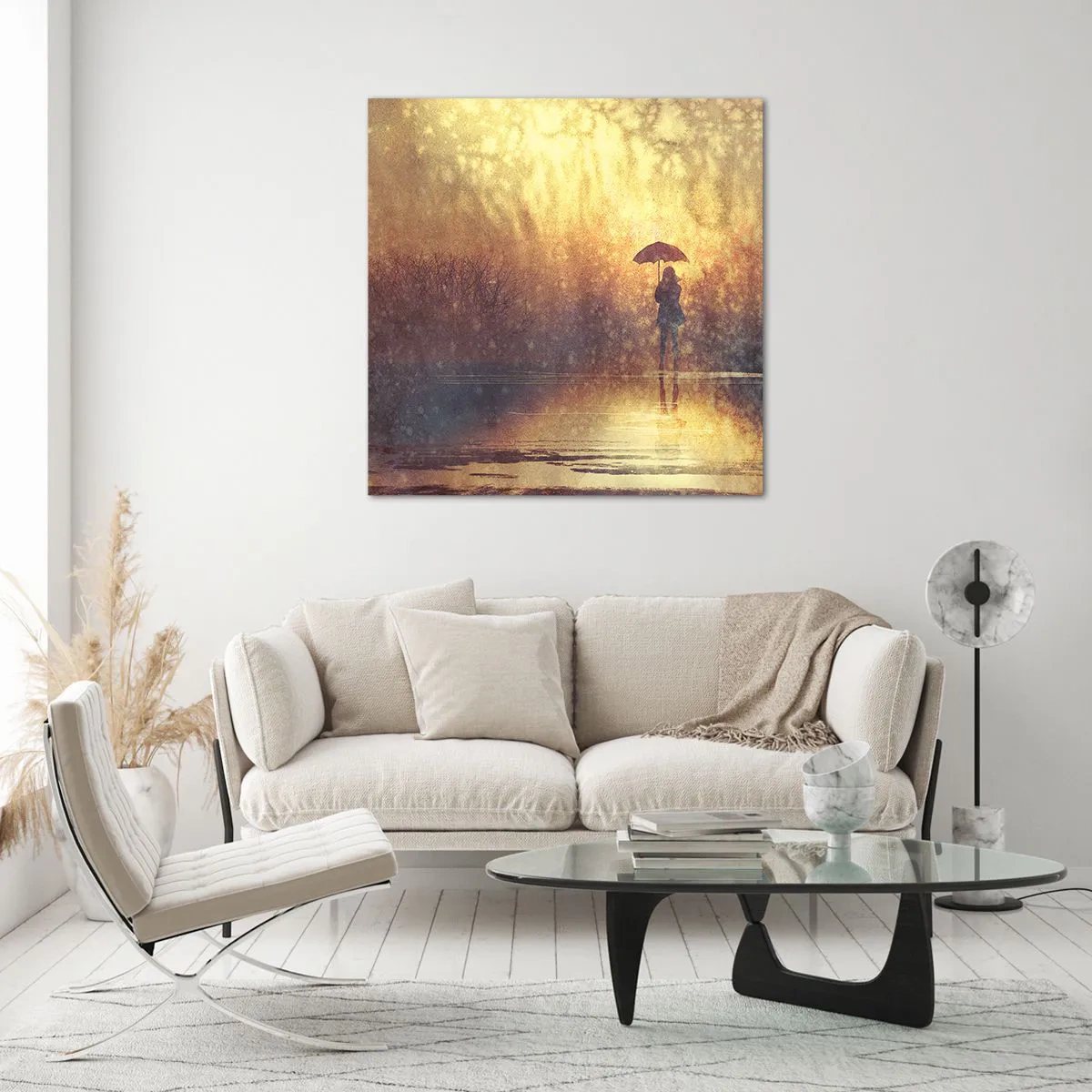 Glass picture - I Think Someone Is Watching Me - 30x30 cm