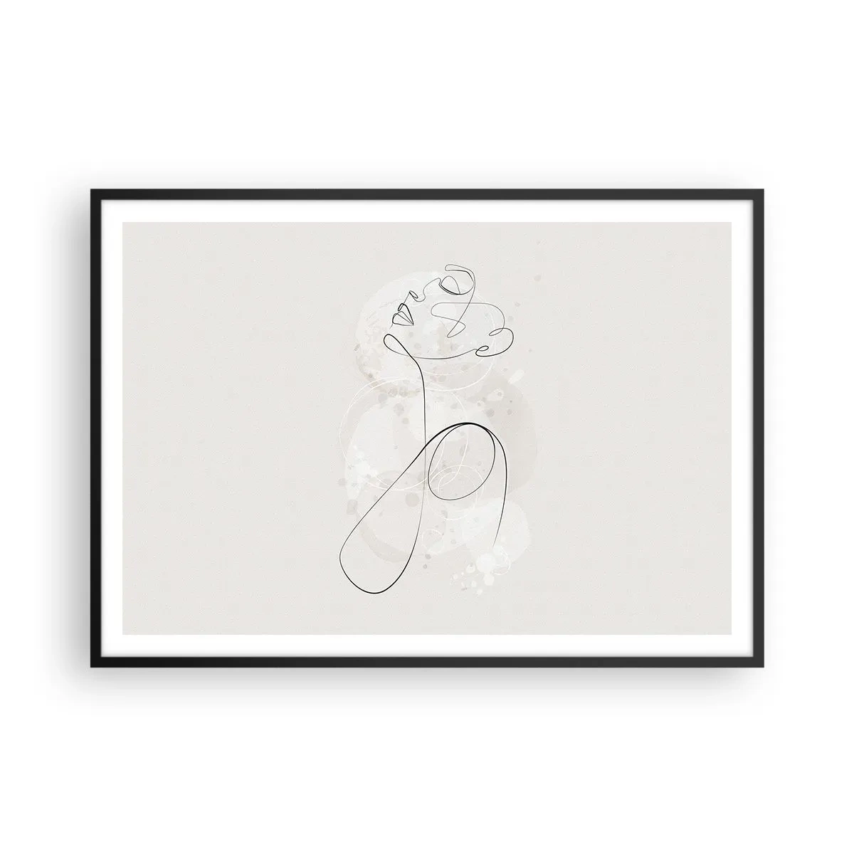 Poster in black frame - Spiral of Beauty - 100x70 cm