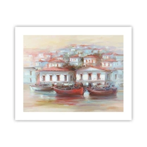 Poster - Happy Town - 50x40 cm