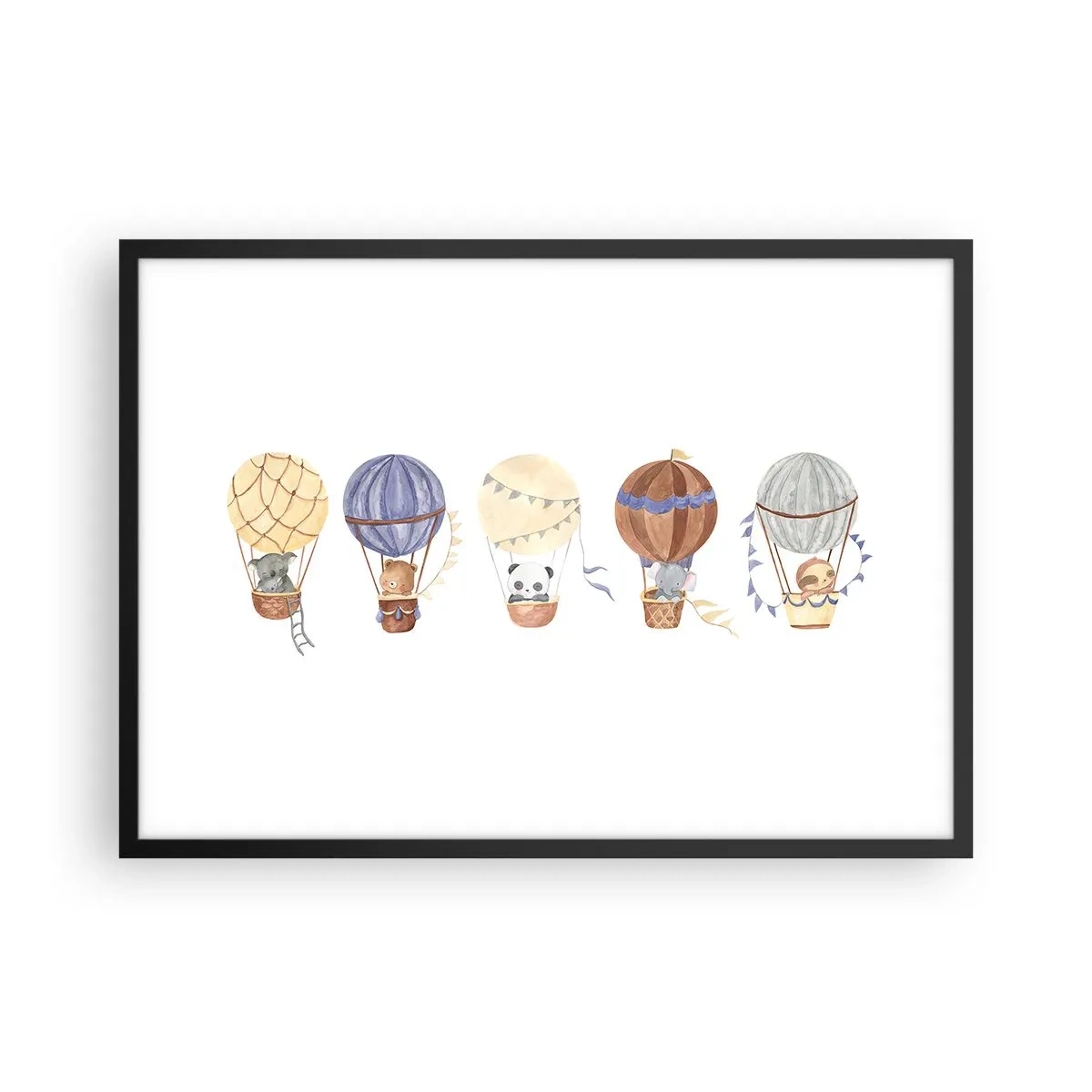 Poster in black frame - Friends in Travel - 70x50 cm