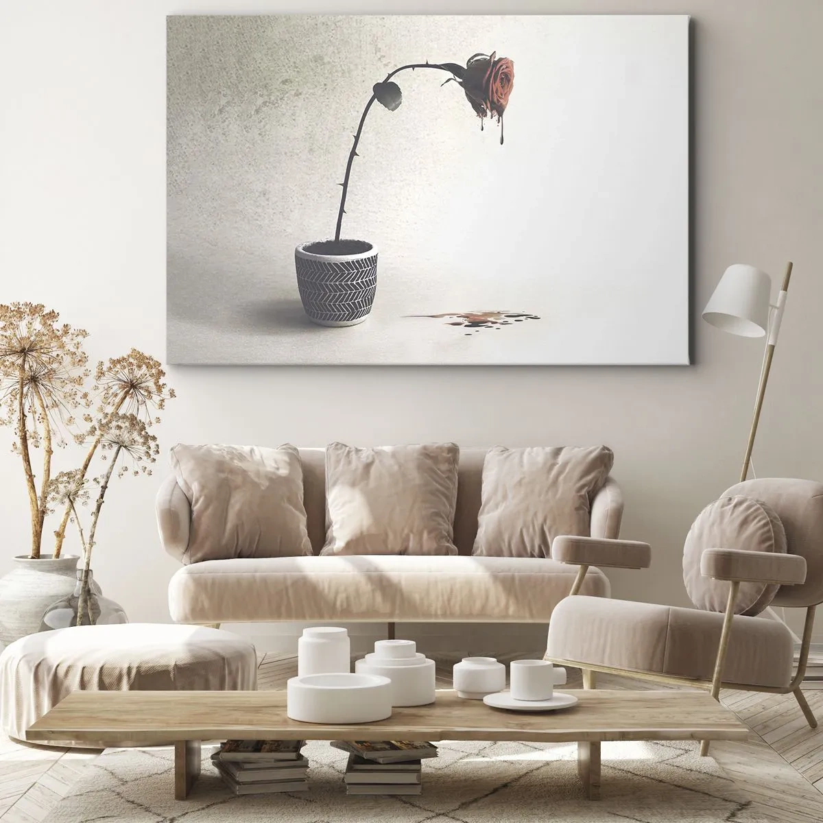 Canvas picture - Rosa Dolorosa - 120x80 cm