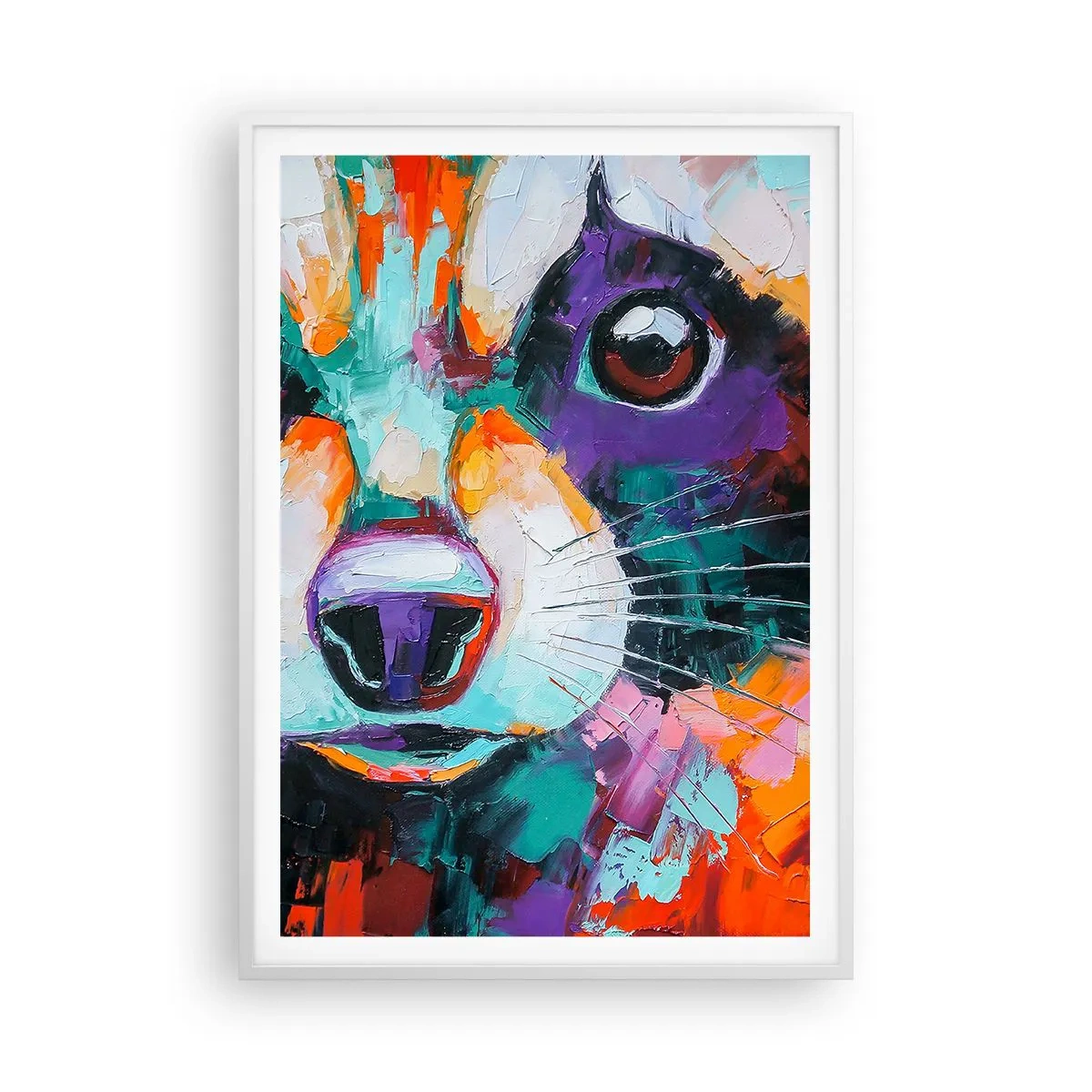 Poster in white frmae - Only Good Emotions - 70x100 cm