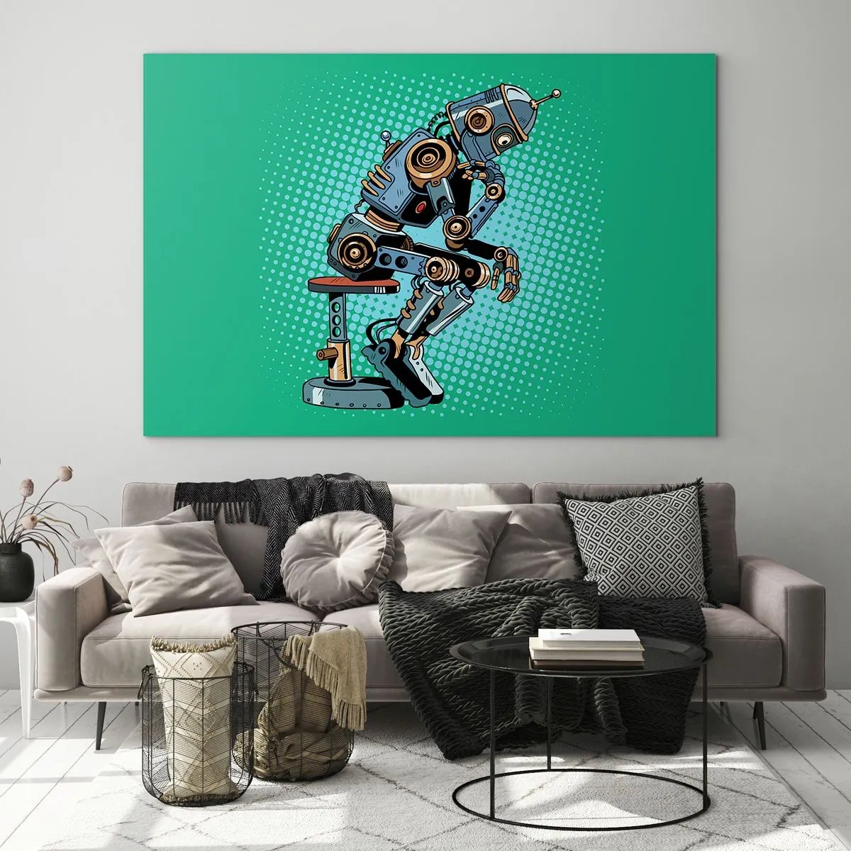 Glass picture - On the Essence of Being - 120x80 cm