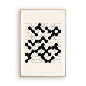 Poster in light oak frame - Chinese Play - Variation - 61x91 cm