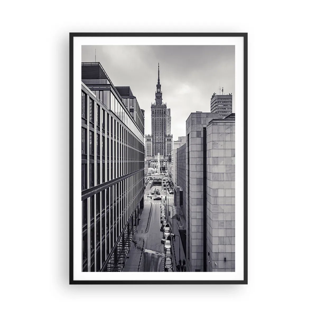 Poster in black frame - Warsaw Valley - 70x100 cm