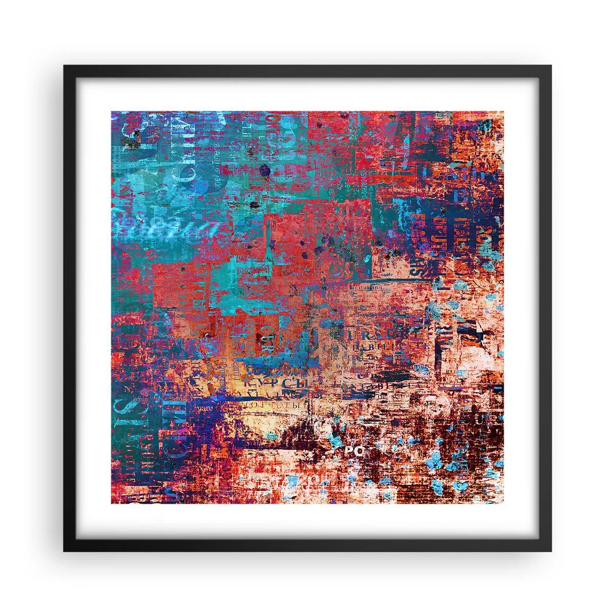 Poster in black frame - Memory and Oblivion - 50x50 cm