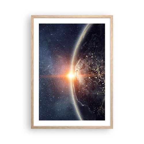 Poster in light oak frame - In a New Perspective - 50x70 cm