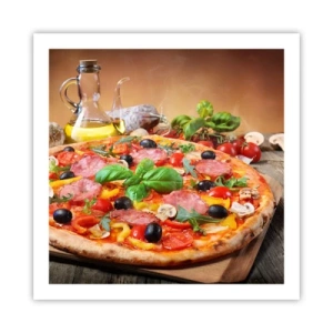 Poster - With a Real Italian Flavouring - 60x60 cm