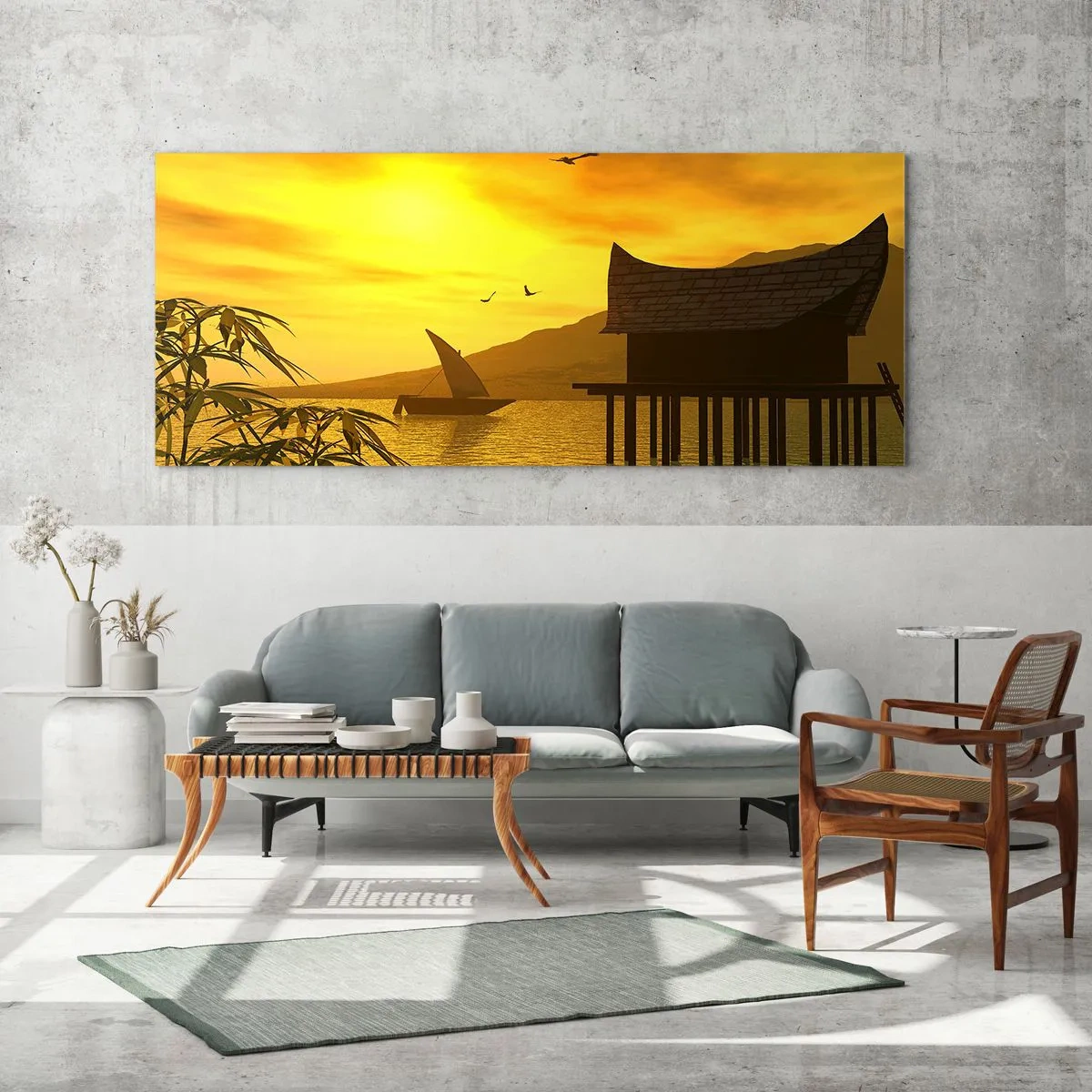 Glass picture - Long-Awaited Peace - 90x30 cm