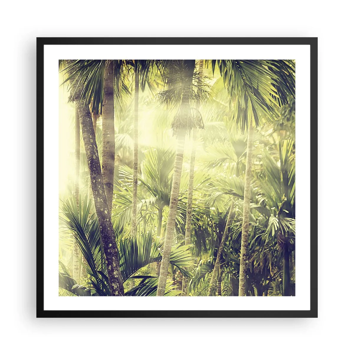 Poster in black frame - In Green Heat - 60x60 cm