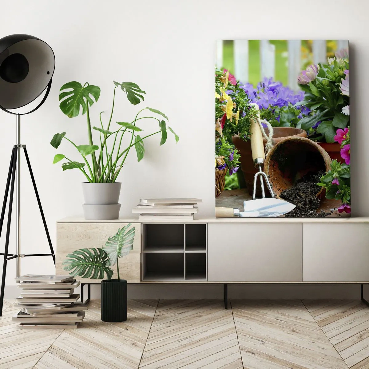 Canvas picture - In the Garden - 45x80 cm