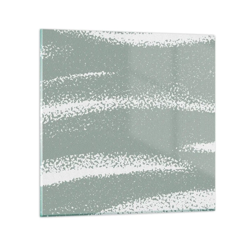 Glass picture - Abstrcat in Winter Climate - 70x70 cm