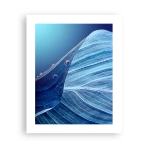Poster - Hidden Drops of Blue - 40x50 cm