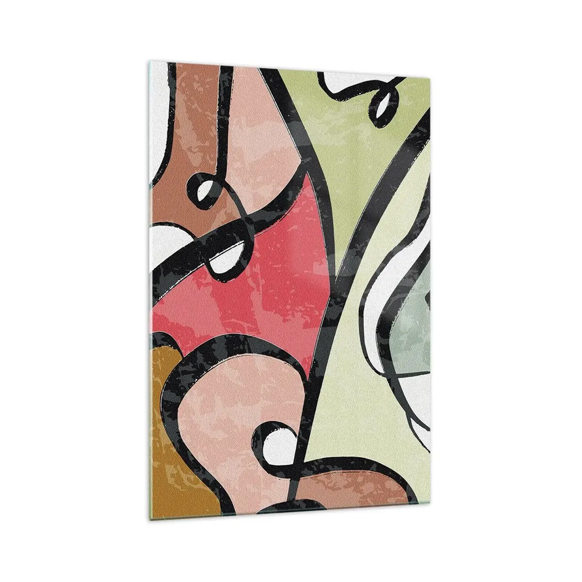 Glass picture - Pirouettes Among Colours - 70x100 cm