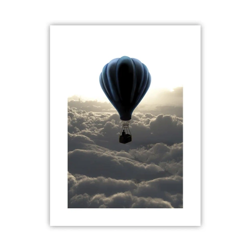 Poster - Wanderer above Clouds - 30x40 cm