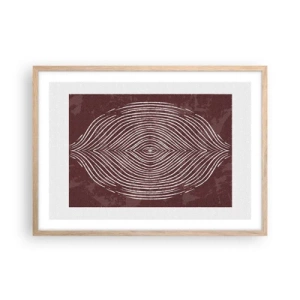 Poster in light oak frame - Space Talks - 70x50 cm