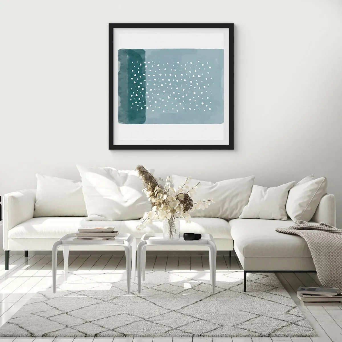 Poster in black frame - Grown on the Blue - 50x50 cm