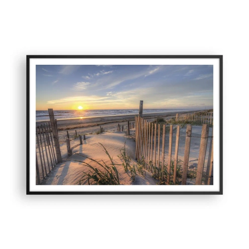 Poster in black frame - Light and Shade of the Wind - 100x70 cm