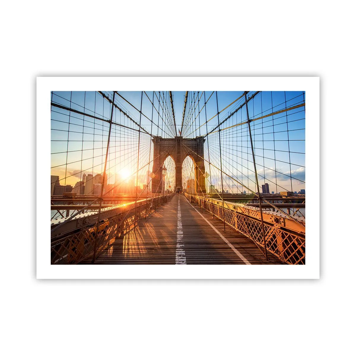 Poster - On a Golden Bridge - 70x50 cm