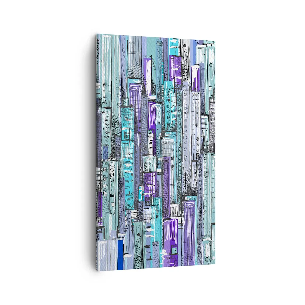 Canvas picture - Blue as the Sky - 45x80 cm