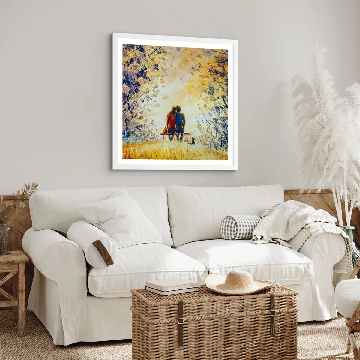 Poster in white frmae - Magical Moment - 50x50 cm