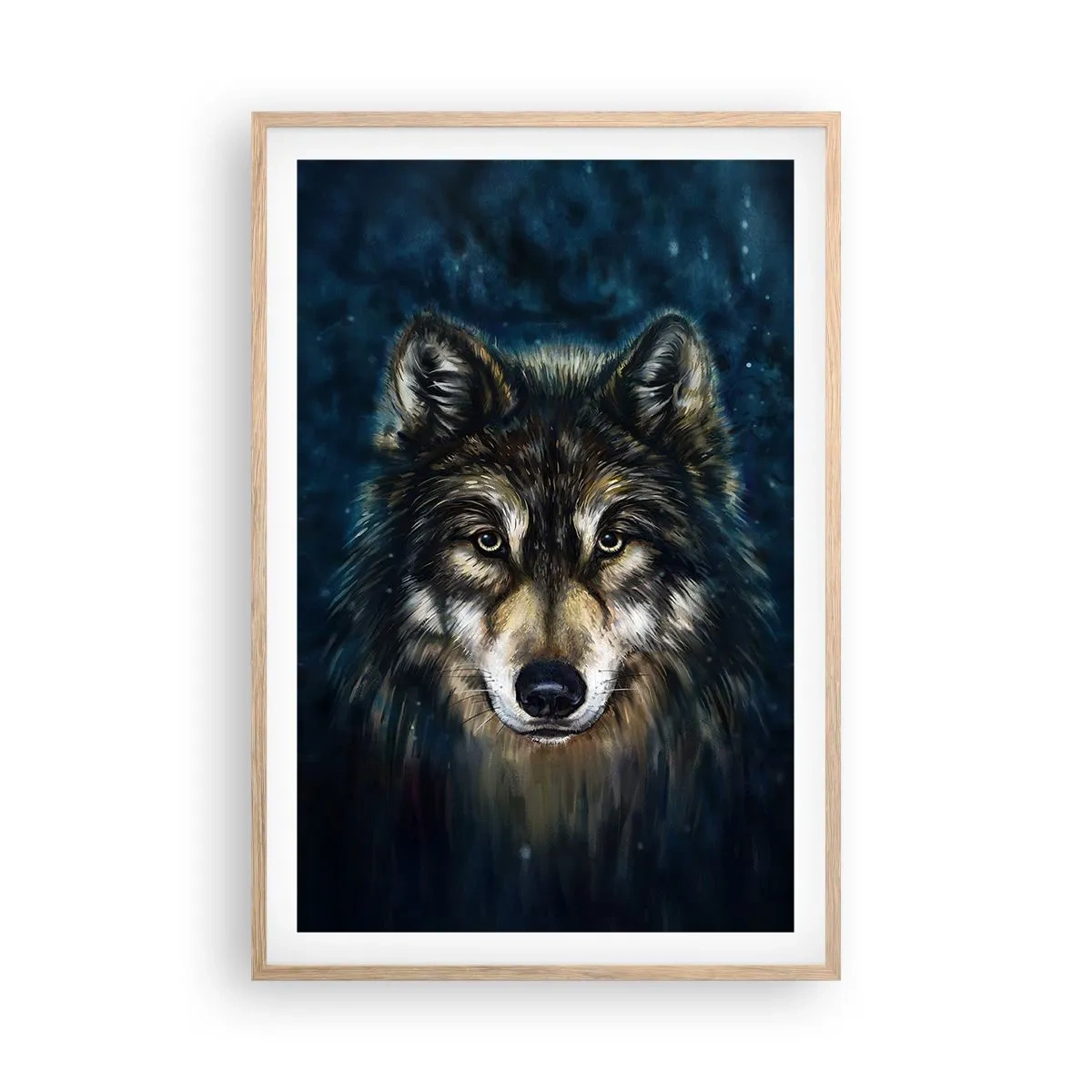 Poster in light oak frame - Alpha? And Omega - 61x91 cm