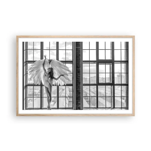 Poster in light oak frame - City of Angels? - 91x61 cm