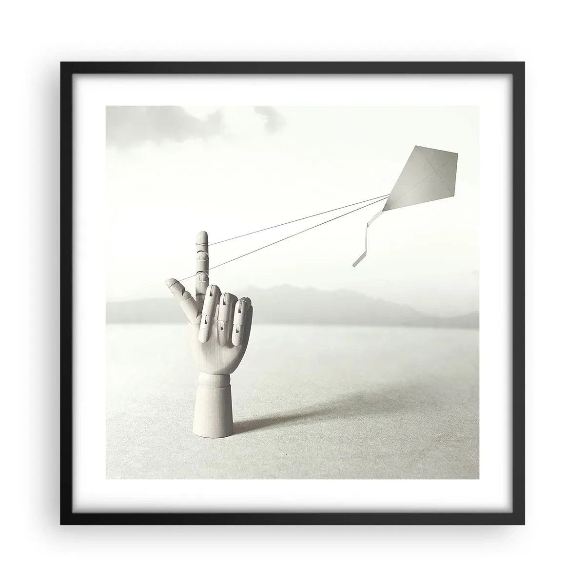 Poster in black frame - Test of Strengths - 50x50 cm