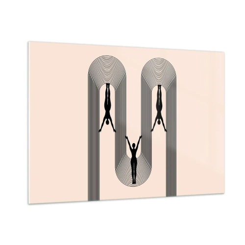 Glass picture - Upside Down - 100x70 cm