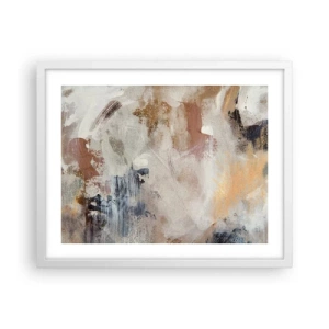 Poster in white frmae - Foggy Abstract - 50x40 cm