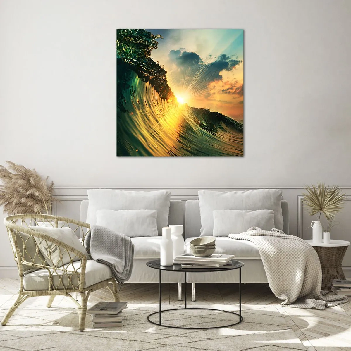 Glass picture - Surfer, Where Are You? - 50x50 cm