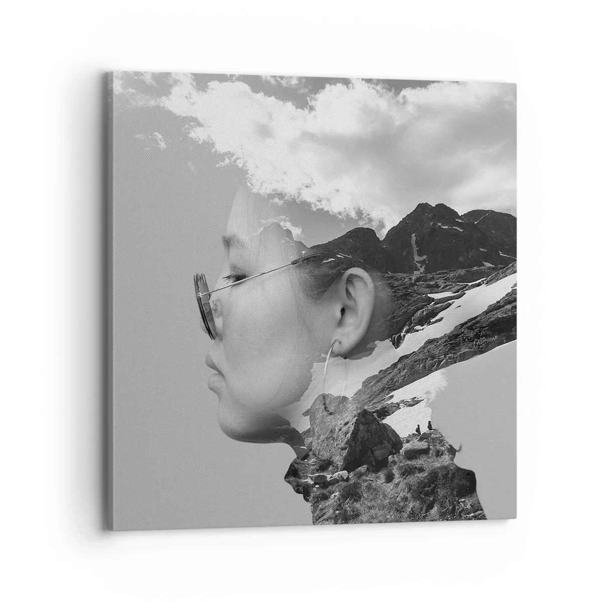 Canvas picture - Cloudy Portrait - 70x70 cm