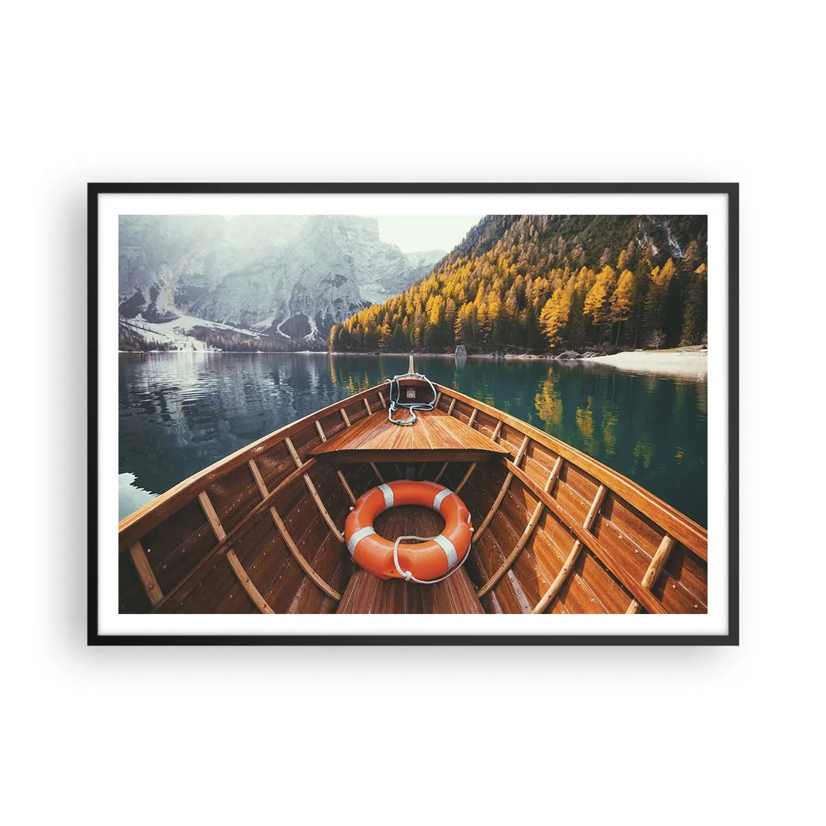 Poster in black frame - Mountain Hike - 100x70 cm