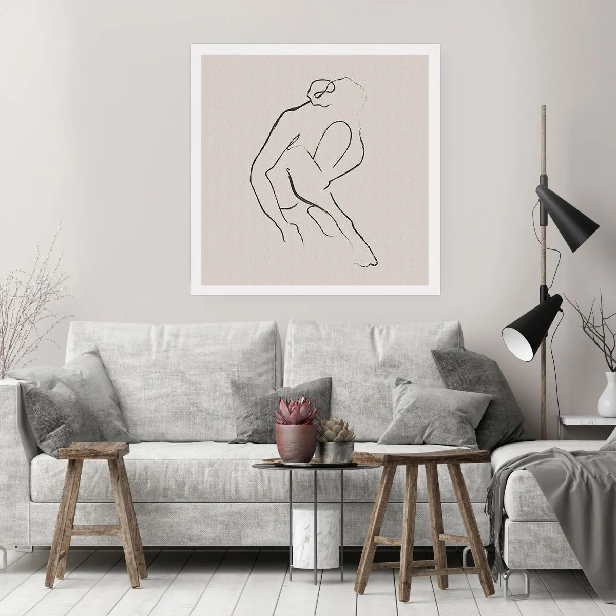 Poster - Intimate Sketch - 60x60 cm