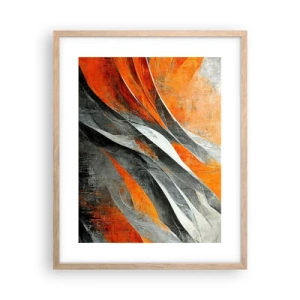 Poster in light oak frame - Heat and Coolness - 40x50 cm