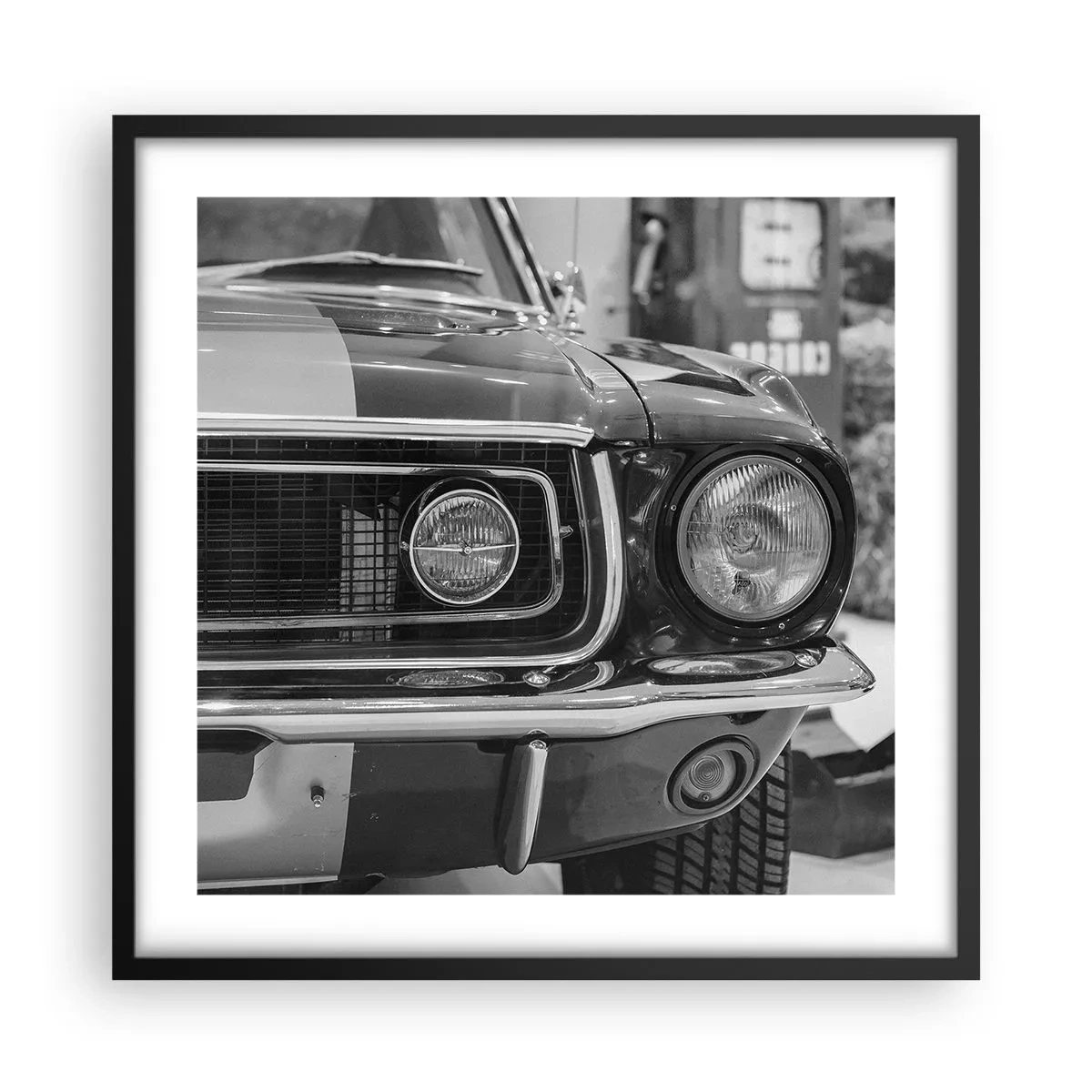 Poster in black frame - Rough Ride - 50x50 cm