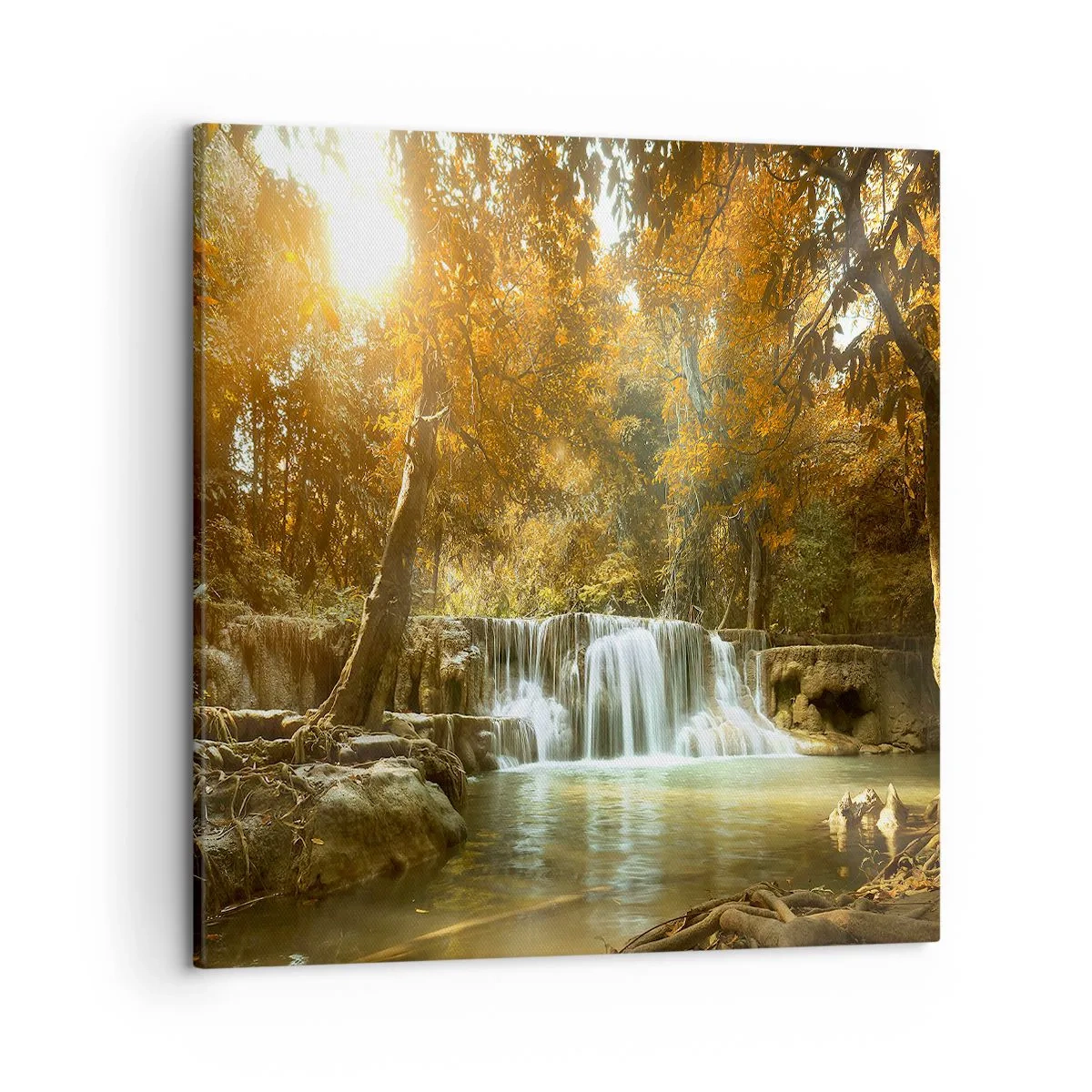 Canvas picture - Park Cascade - 50x50 cm
