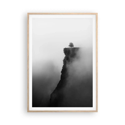 Poster in light oak frame - On the Edge of the World - 70x100 cm