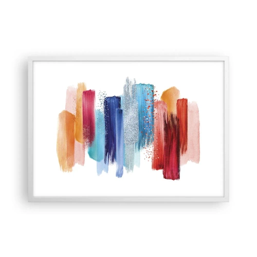 Poster in white frmae - Up and Down - 70x50 cm
