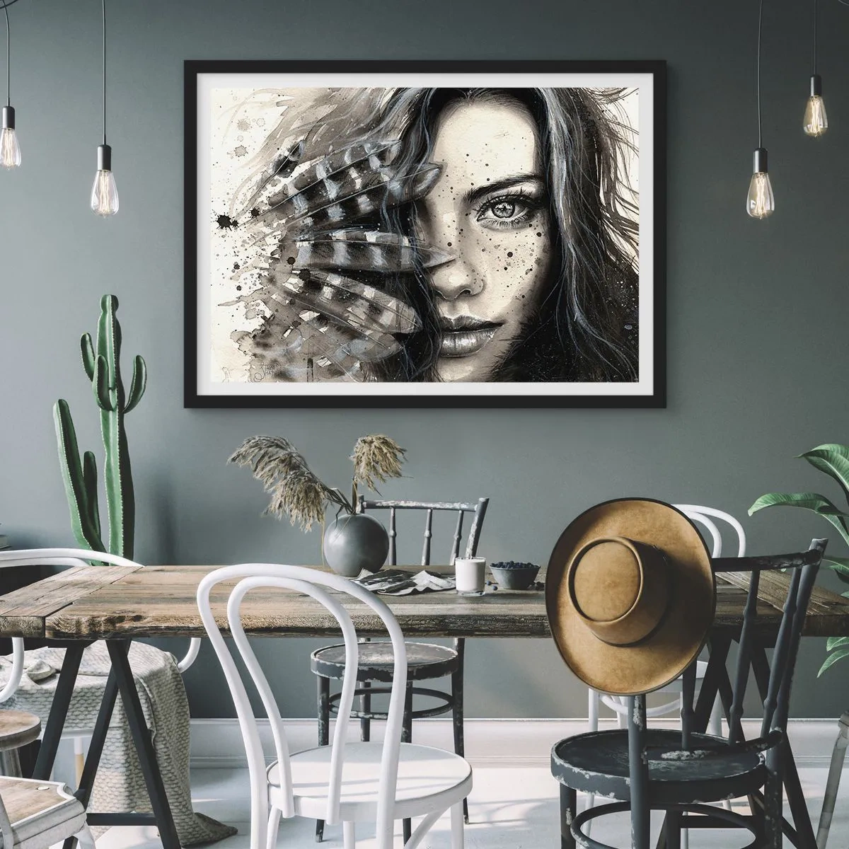Poster in black frame - Wild Beauty - 70x50 cm